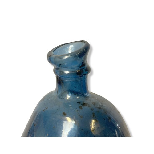 170 - A large blue glass Carboy Demijohn.
46cm Tall