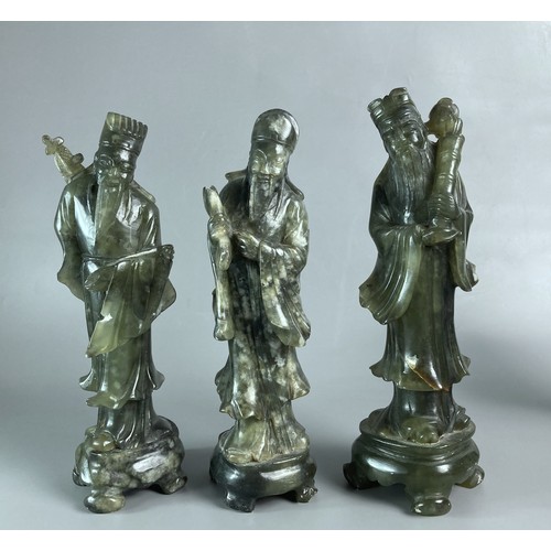 86 - Collection of Eight Antique Agate? hardstone Immortals figures.