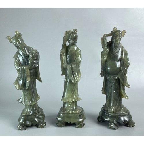 86 - Collection of Eight Antique Agate? hardstone Immortals figures.