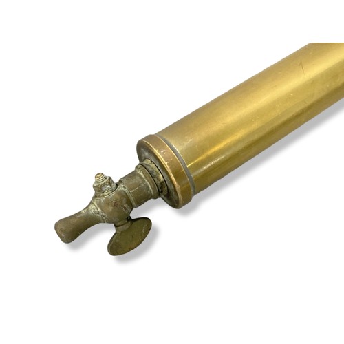 355 - Two Brass & wood handle sprayer Pumps