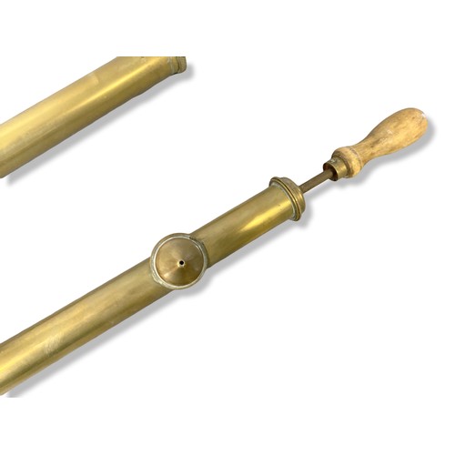 355 - Two Brass & wood handle sprayer Pumps