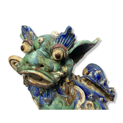 182A - very large 19th-Century Chinese Sancai glazed Fo dog.
46 x 48 cm