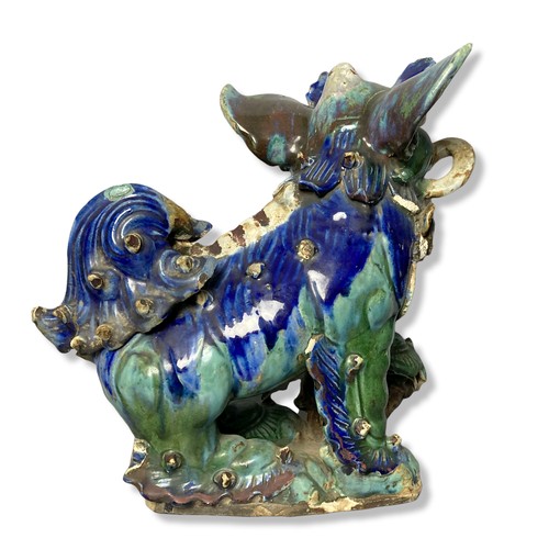 182A - very large 19th-Century Chinese Sancai glazed Fo dog.
46 x 48 cm