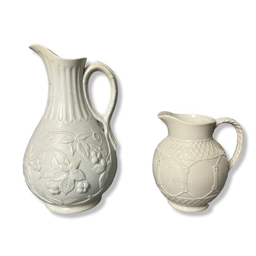 132B - A Collection of 19th-century pottery jugs. Including a Ridgway 