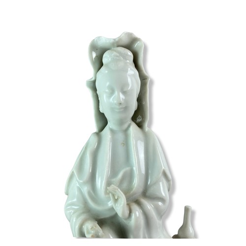 378 - Chinese Dehua porcelain Blanc-de-Chine Guanyin figure.