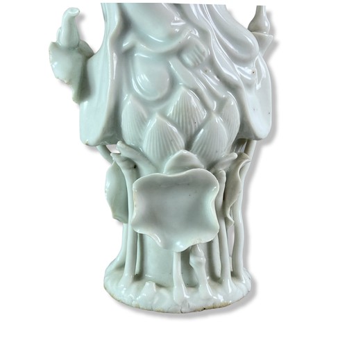 378 - Chinese Dehua porcelain Blanc-de-Chine Guanyin figure.