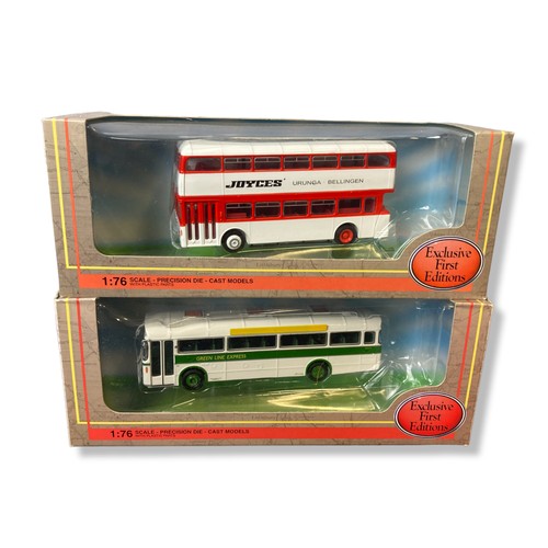 97 - A collection of 1:76 scale model buses. Including Corgi, Creative masters and Gilbow.