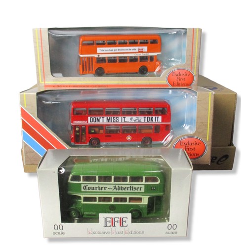 4 - A collection of 6 Gilbow Diecast model buses.