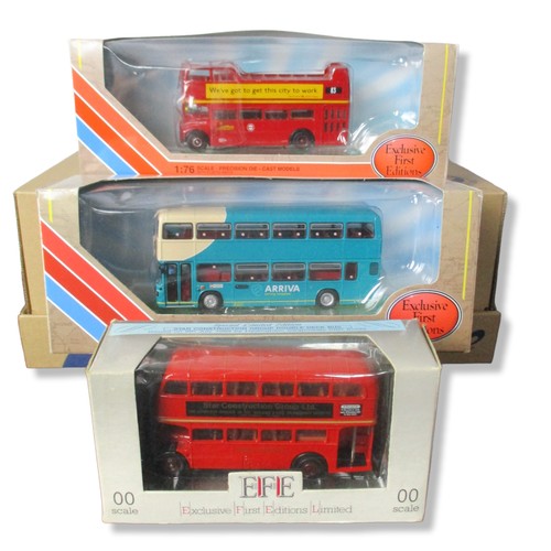 4 - A collection of 6 Gilbow Diecast model buses.