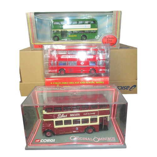 10 - 6 Diecast model buses. Including EFE & Lledo trackside, Corgi collector club.