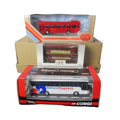 18 - Six Diecast model buses. Including EFE & Lledo trackside, Corgi collector club.