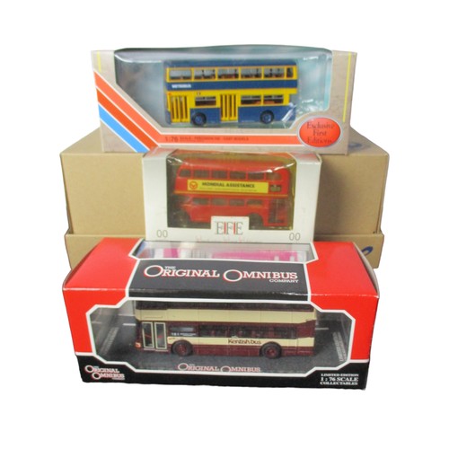 18 - Six Diecast model buses. Including EFE & Lledo trackside, Corgi collector club.