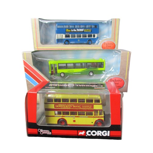 34 - 6 Corgi & Gilbow Diecast model buses.