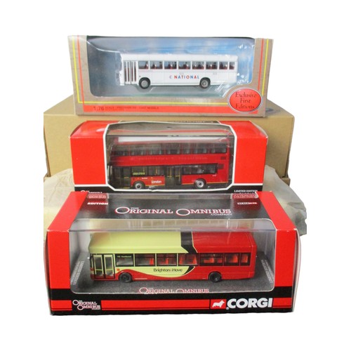 41 - A job lot of Diecast model buses. 1:76 scale.