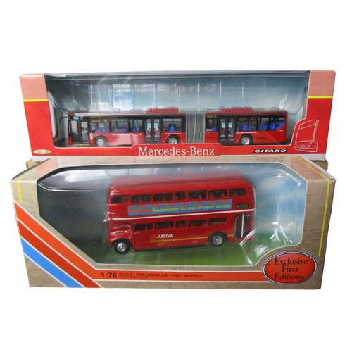 41 - A job lot of Diecast model buses. 1:76 scale.