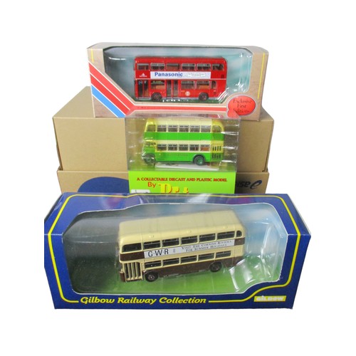 48 - A collection of Six boxed diecast model buses. 1:76 scale.