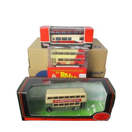 48 - A collection of Six boxed diecast model buses. 1:76 scale.