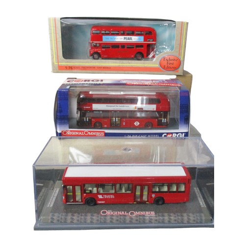 60 - Collection of Diecast model buses. 1:76 scale