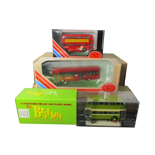 61 - A collection of Six Diecast model buses.1:76 scale.