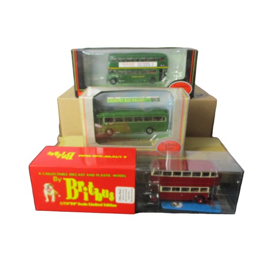 61 - A collection of Six Diecast model buses.1:76 scale.