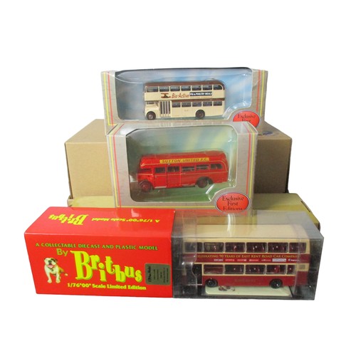 62 - A collection of Six Diecast model buses.1:76 scale.