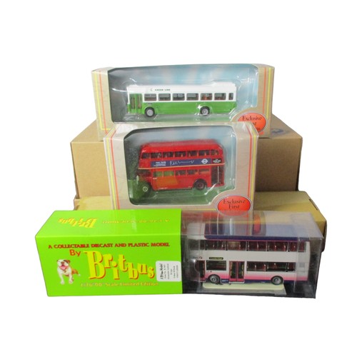 62 - A collection of Six Diecast model buses.1:76 scale.