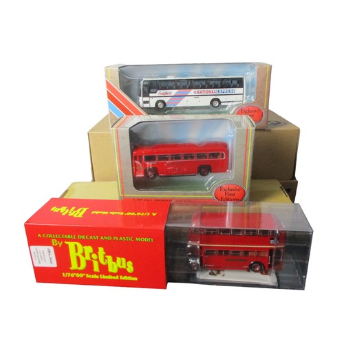 63 - Six Diecast model buses.1:76 scale.