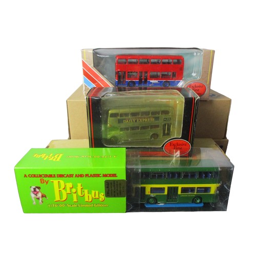 63 - Six Diecast model buses.1:76 scale.