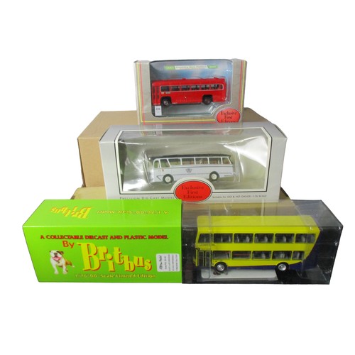 68 - A collection of Six Diecast model buses.1:76 scale.