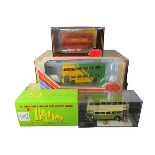 75 - A job lot of boxed model Diecast buses. 1:76 scale.