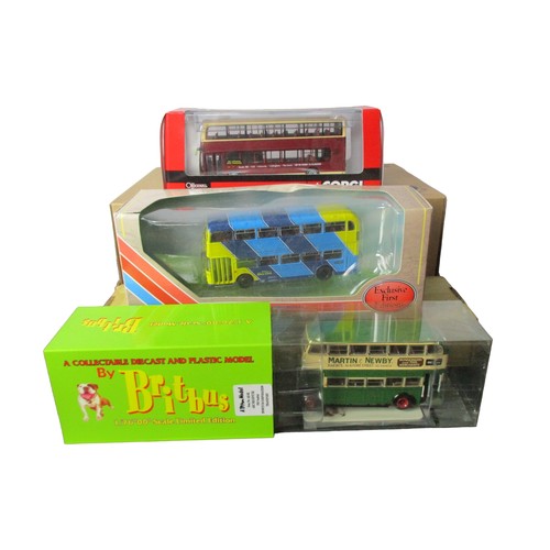 76 - Six boxed Diecast model buses. 1:76 scale.