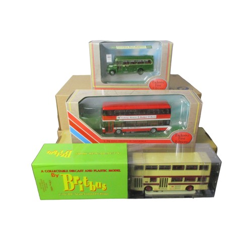 77 - Six boxed model Diecast buses. 1:76 scale