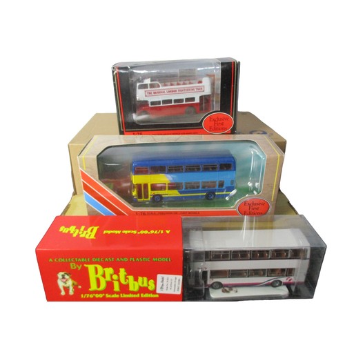 77 - Six boxed model Diecast buses. 1:76 scale