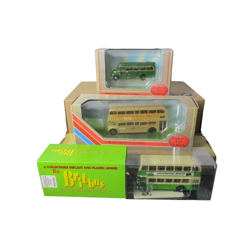 78 - A collection of six boxed Diecast model buses.