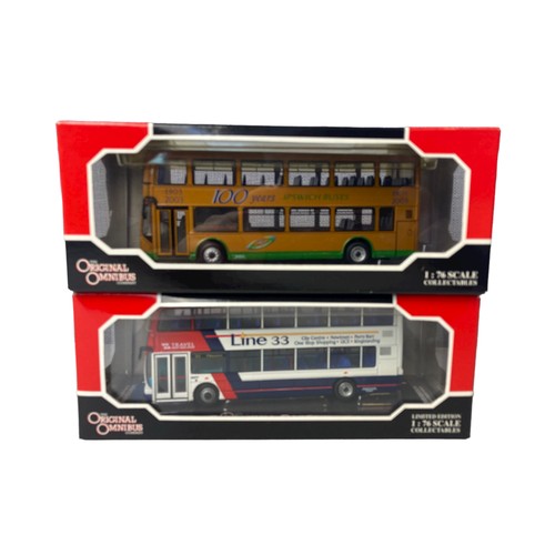 29 - A collection of 6 Diecast model buses. 1:76 scale.