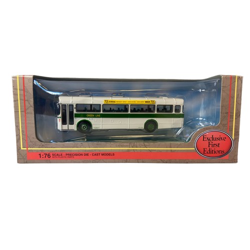 49 - A collection of boxed diecast model buses. 1:76 scale.