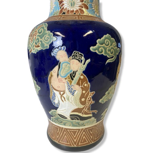 208 - A large vintage Chinese hand painted vase.
51cm Tall