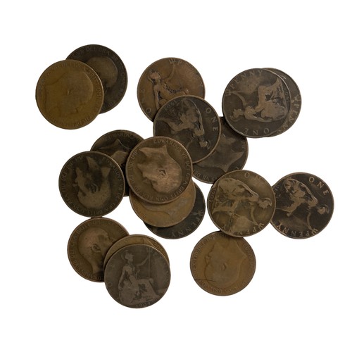 54 - A large collection of Three One & 1/2 penny coins.