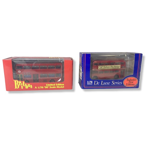 382 - A collection of 5 boxed Diecast model buses including Creative masters, Gilbow, Britbus and Pro Moto... 