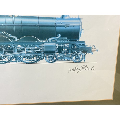 370 - A Geoffrey Wheeler (1929-1995) colour print of G.W.R No. 4079