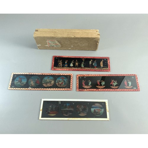 405 - Box of Magic Lantern slides including Theodore Von Kramer (TVK) slides and one Ernst Plank slide.