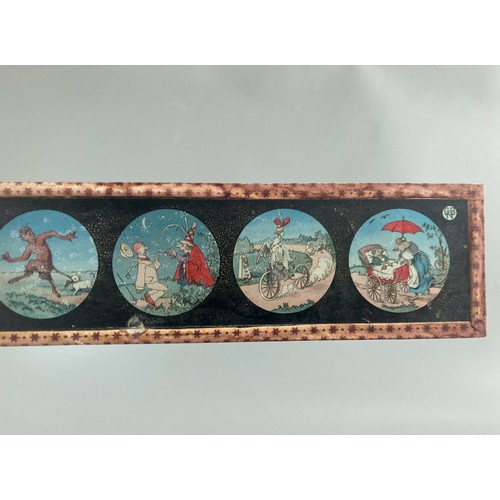 405 - Box of Magic Lantern slides including Theodore Von Kramer (TVK) slides and one Ernst Plank slide.