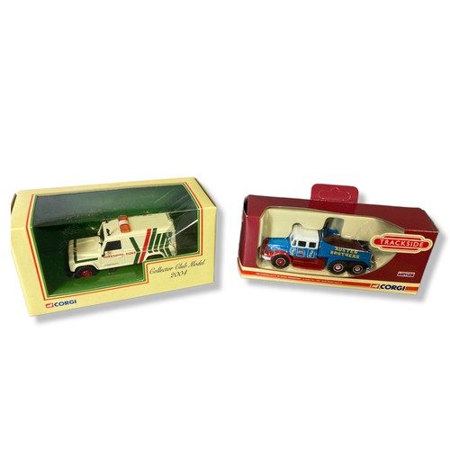 386 - A collection of Five Diecast model Lorries. Including Corgi & Lledo trackside, Corgi collector club.