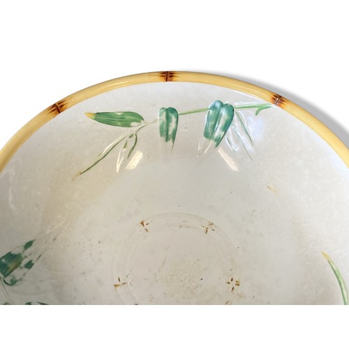 140 - 19th-century Christopher Dresser Minton Aesthetic 'Bamboo' pattern washbowl.
13 x 39cm