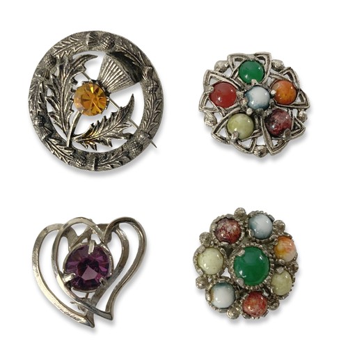 50A - A collection of 15 vintage Scottish Miracle type brooches