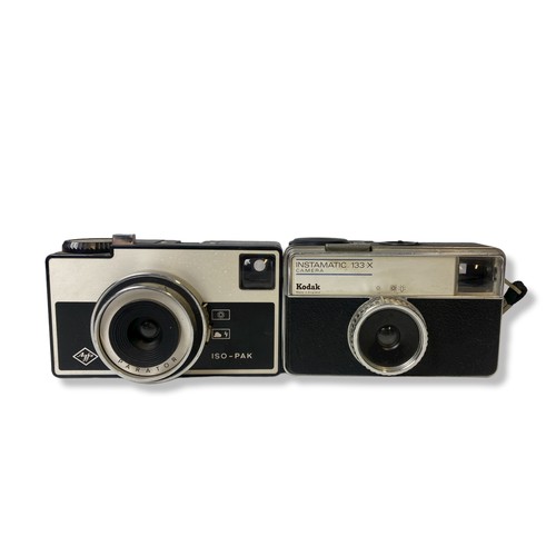 84 - Three vintage Compact cameras. Including Agfa parator ISO-PAK,  Kodak Instamatic 33 and a Kodak Inst... 