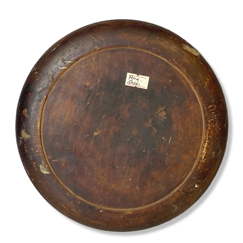 62 - A wooden Chinese Luopan (Feng Shui) compass. 
21 cm Diameter