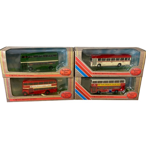 7 - A job lot of 8 Gilbow & Original Omnibus & Corgi Diecast model buses.