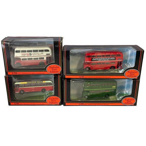 10 - A Job lot of boxed Diecast model buses. Including Creative masters, Gilbow EFE and Corgi.