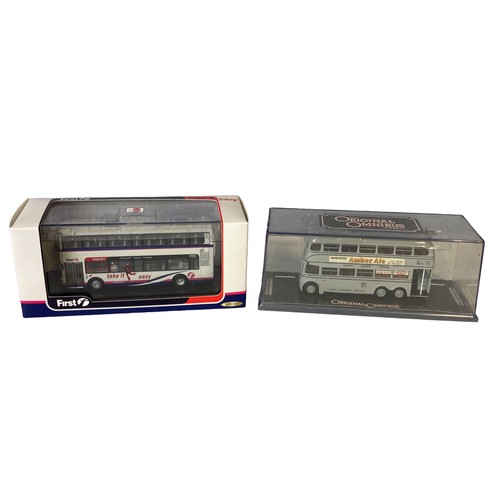 10 - A Job lot of boxed Diecast model buses. Including Creative masters, Gilbow EFE and Corgi.